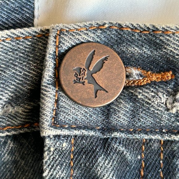 NWT One Teaspoon Bandits Jean Shorts Size 32  Memphis Distressed Mid Waist - Picture 8 of 14